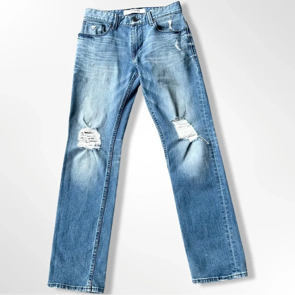 Guess Slim Straight  Distressed Jeans - Picture 3 of 16
